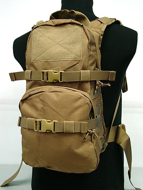 Tactical Backpack Utility 3L Hydration Coyote Brown