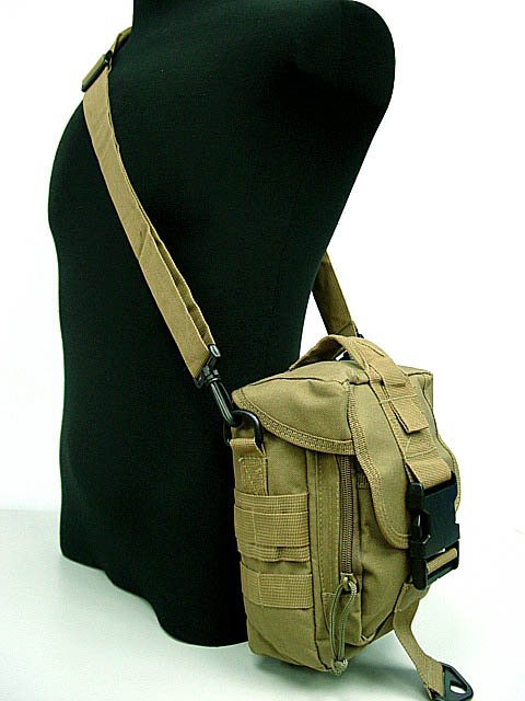 Airsoft Pouch Molle Shoulder Bag Tools Mag Sport Drop Pouch DE