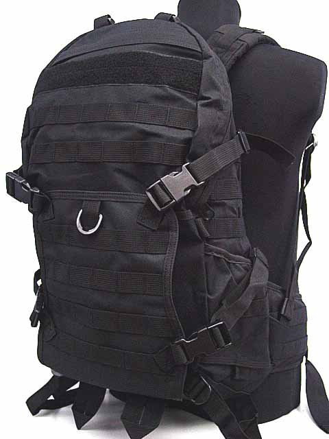 SWAT Tactical Molle Patrol Rifle Gear Backpack Bag BK