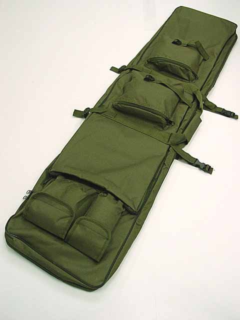 48 inch Tactical Rifle Carrying Case Gun Bag Sniper AEG SWAT Dual OD