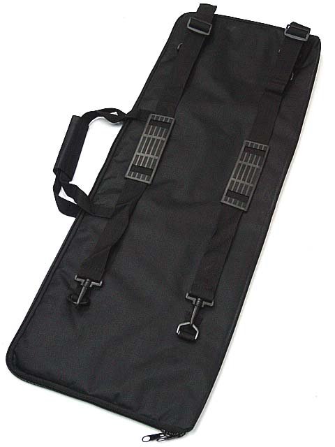 Dual Tactical AEG Rifle Carry Case Gun Bag 33 inch Pouch BK - Click Image to Close