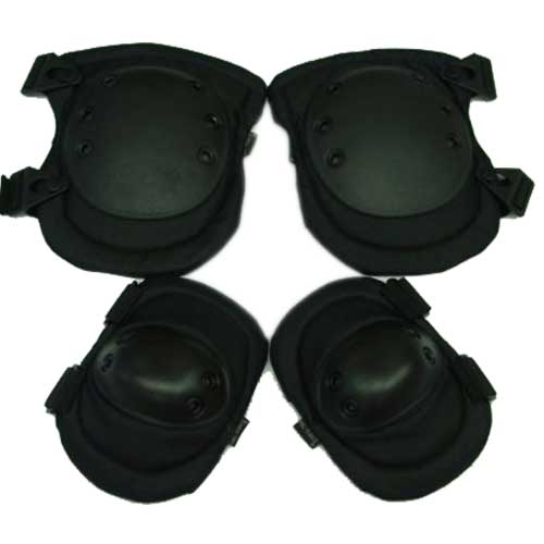 NiceTactical Knee & Elbow Pads Black - Click Image to Close