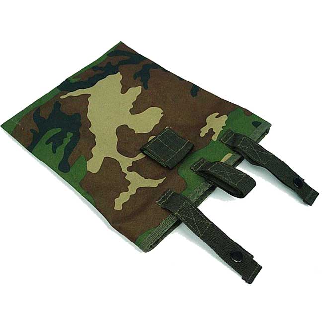 Camo Woodland Magazine Mag Drop Pouch Bag With US SWAT