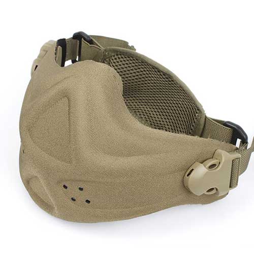 James Weekend Worrior Neoprene Hard Foam Mask Tan - Click Image to Close