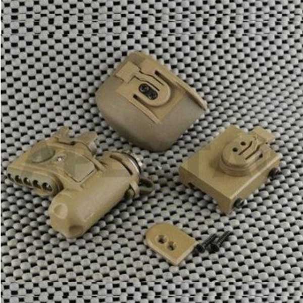 SF HL-1 Style Helmet Light - TAN airsoft Part - Click Image to Close