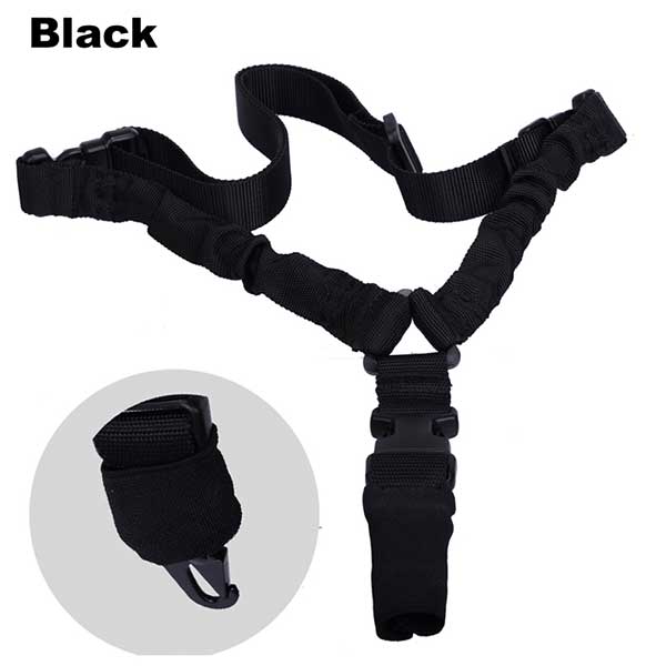 Airsoft Quick Release Buckle single point sling Rifle Sling Strap BK - Click Image to Close