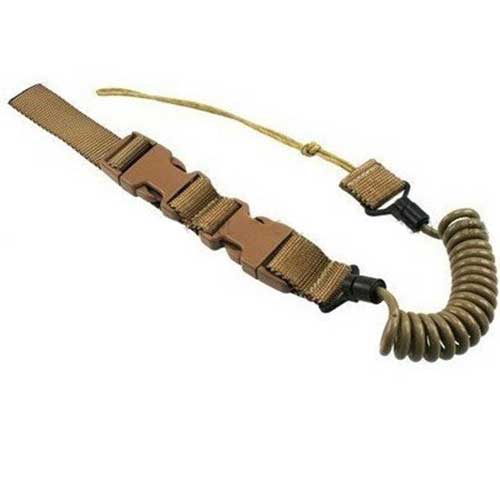 Quick Release Pistol Sling Lanyard Multi Purpose Tactical Sling DE - Click Image to Close