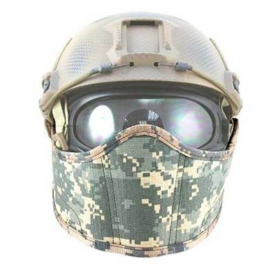 1000D Nylon Face Cover for Airsoft Fast Helmet (ACU)