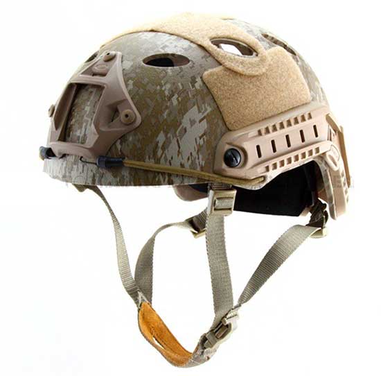 Fast Base Jump Helmet Navy Seal Carbon Shell Digital Desert Camo