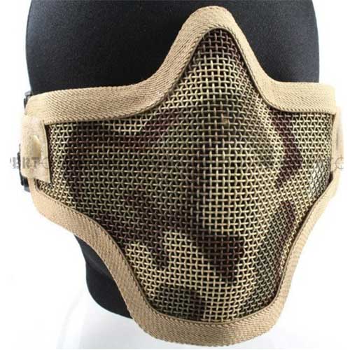 Strike Half Face Steel Mask (Desert Camo) Z6021 - Click Image to Close