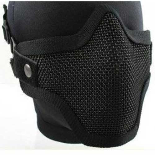 Airsoft Pro Metal Mesh Steel Wire Mask Paintball Protective Mask BK - Click Image to Close