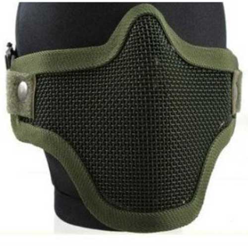 Airsoft Pro Metal Mesh Steel Wire Mask Tactical Protective Mask OD