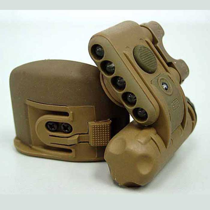 2nd Edition of Helmet Light HL1-C-TN for OPS-CORE Helmet Tan