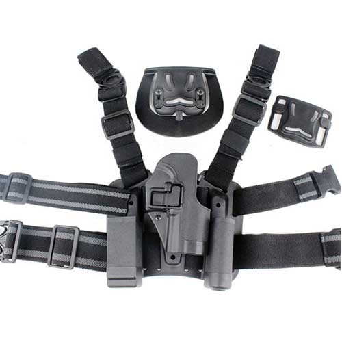 HK USP Compac Tactical Holster Quick Release Buckle Drop Leg RH Belt