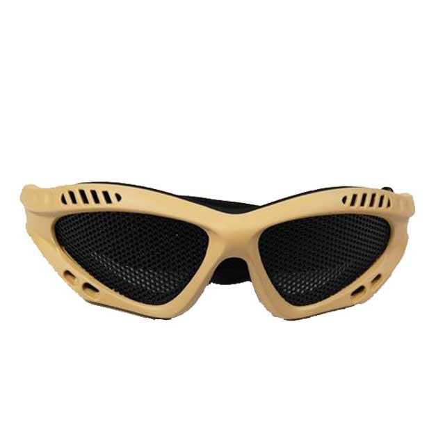 Airsoft Mesh Goggles DL Style(tan) for Combat Gear - Click Image to Close