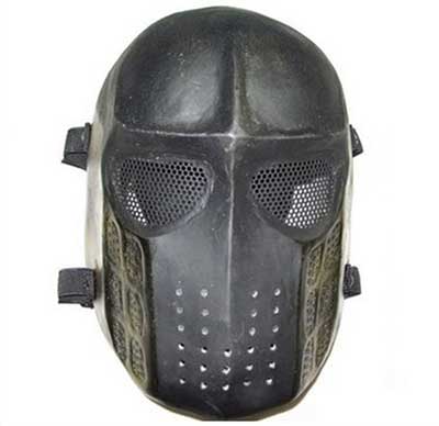 Tactical Full Face Airsoft Killer Mask Black Skeleton