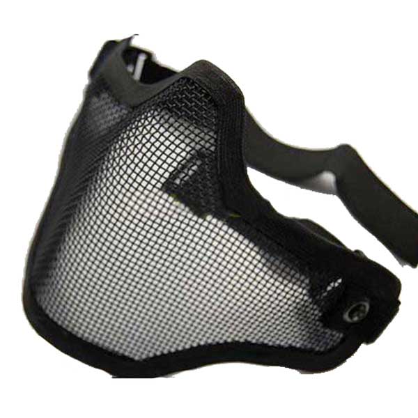 H TMC V1 Strike Mesh Half Face Mask Black - Click Image to Close