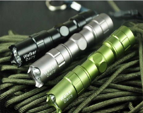 Dull Polish Glare flashlight Walker diary EDC Tactical Flashligh - Click Image to Close