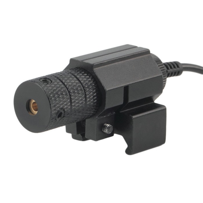 Tactical Mini Red Laser Sight With Tail Switch Scope Pistol Tail