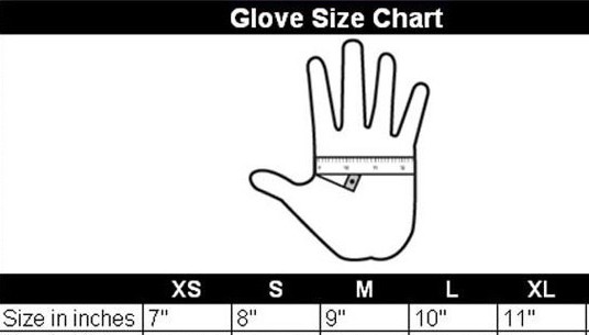 Mechanix Size Chart