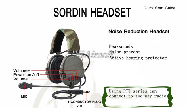 Pro Sordin Headset