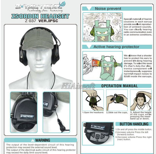 Sordin Ipsc Tactical Headset