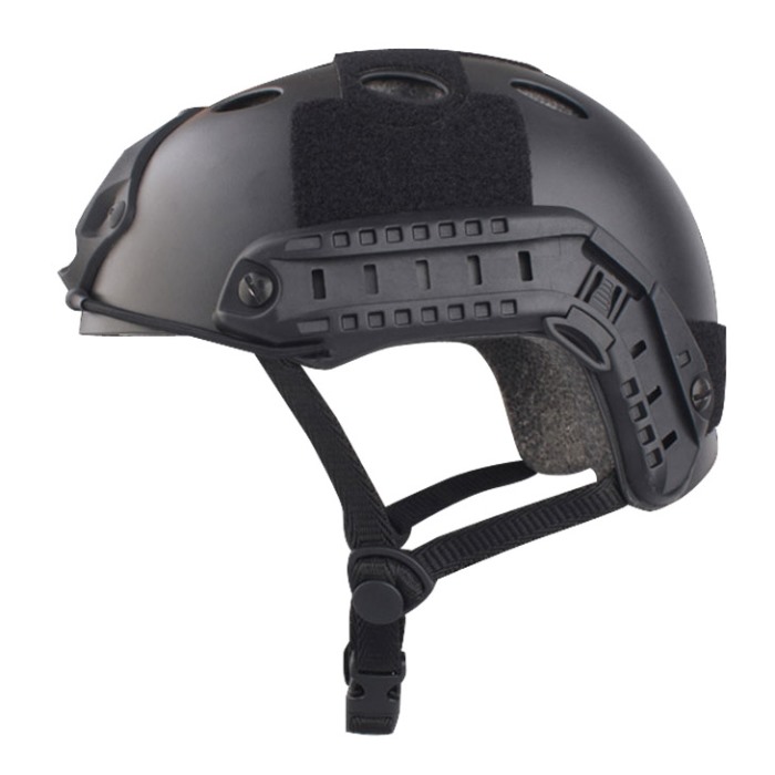 Tactical Airsoft Fast Helmet Military Sport Helmet w Fast Hole BK - Click Image to Close