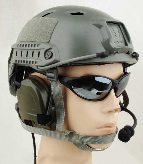 FAST Base Jump Helmet Adjustable Foliage Green for sale