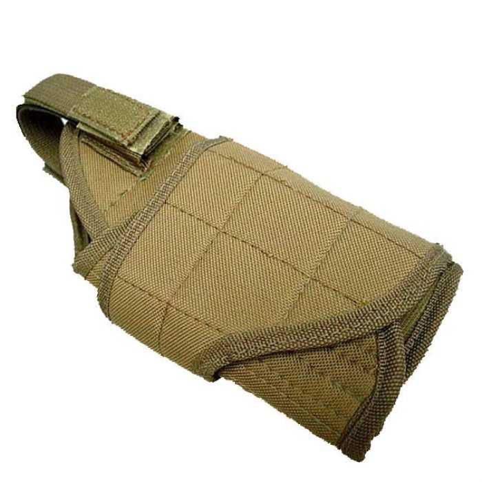 Molle Tactical Tornado Quick Release Handgun Pistol Mag Holder TAN - Click Image to Close