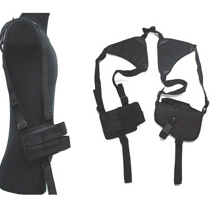 Tactical Military Police Covert Gun Pistol Shoulder Holster BK