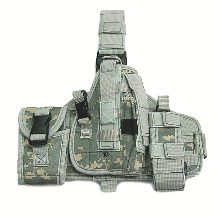 Molle Platform Drop Leg Holster Modular with MOLLE Pouches Mag ACU