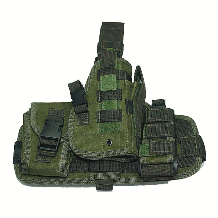 Molle Platform Quick Release Drop Leg Platform Panel W/ Holster OD - Click Image to Close