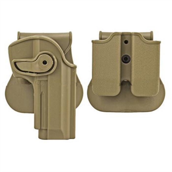 IMI Polymer Roto Beretta M92 96 Holster & Double Magazine Pouch DE