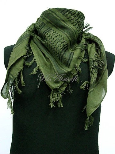 Arab SAS Shemagh Kafiya Scarf Mask OD Green SWAT-airsoft scarves