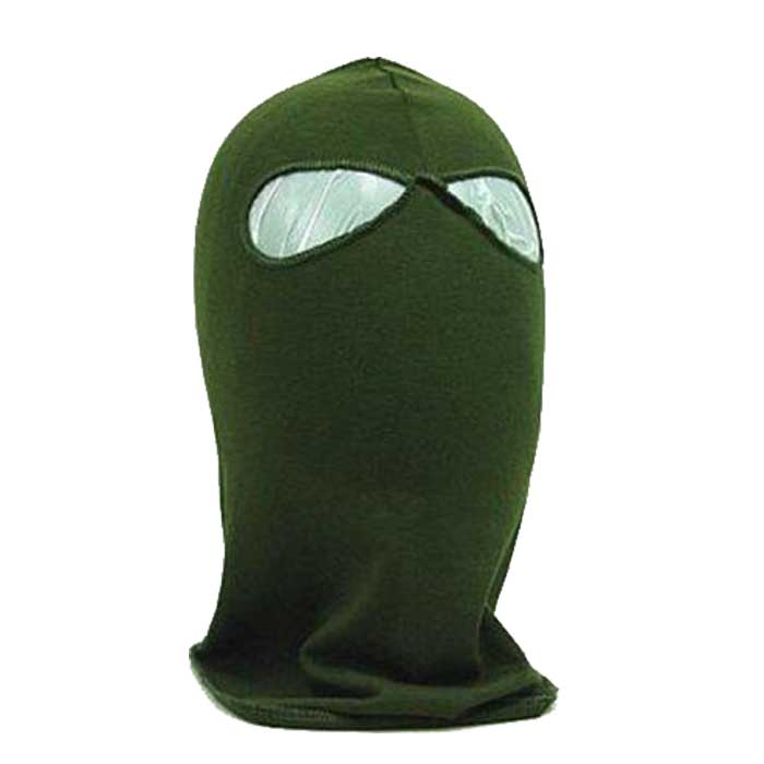 SWAT Balaclava Tactical CS Hood 2 Hole Head Face Mask Protector OD