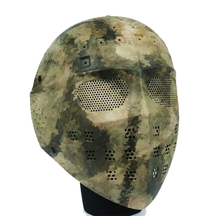 Full Face Airsoft Combat Mesh Goggle Tactical Mask Hockey Type ATACS - Click Image to Close