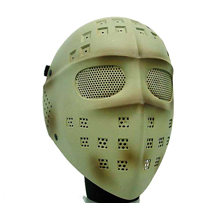 Full Face Airsoft Mesh Mask Tactical Goggle Gear Protect Hockey DE - Click Image to Close