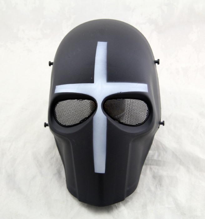 DC Tactical Gear Full Face Protection Cacique Mask Smiley Mask WH