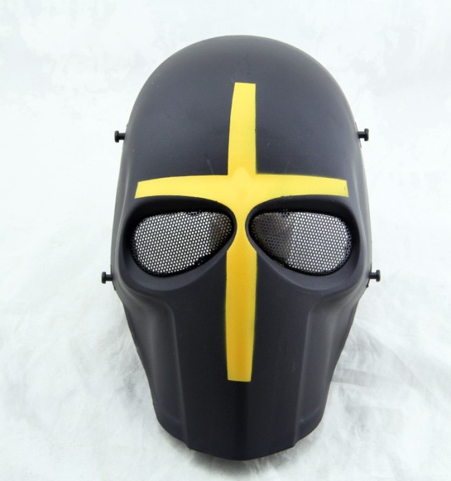 DC Tactical Gear Protection Mask Cacique Full Face Smiley Mask HZ - Click Image to Close