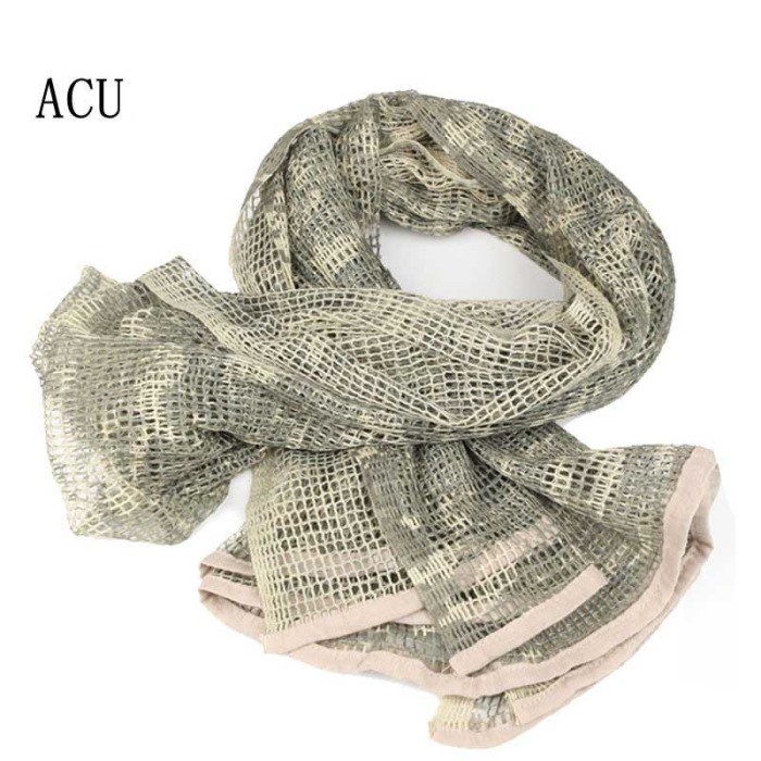 Multi Tactical Camouflage Scarf Army Veil Sniper Neckerchief ACU - Click Image to Close