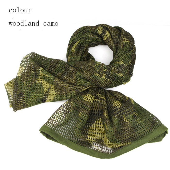 Multi Tactical Scarf Camouflage Sniper Cover Sport Hiking Scarves CL - Click Image to Close