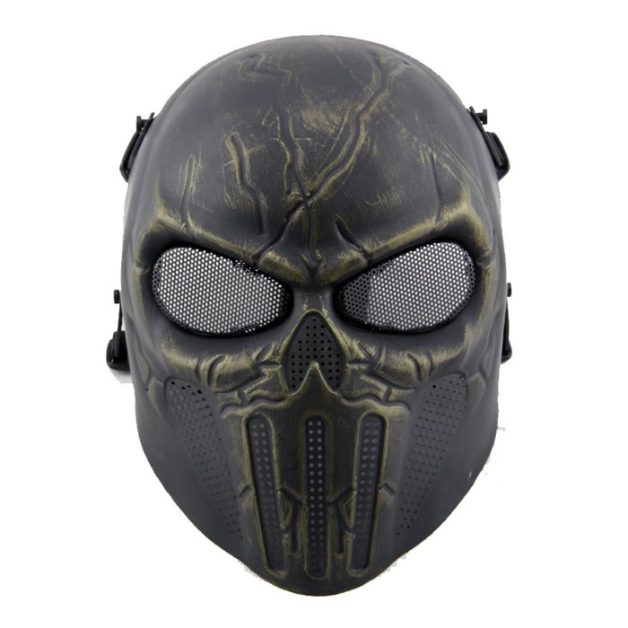 Punisher Eye Mesh Tactical Full Face Mask Airsoft Mask Bronze