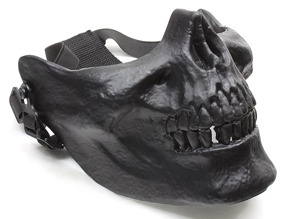 Cacique Skull Half airsoft Mask Multi-facility Black