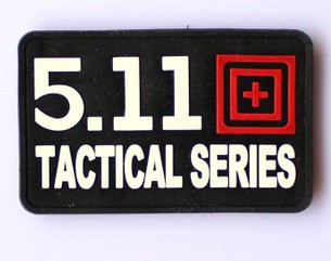 Airsoft patch 511 Tactical Searies PVC Black - Click Image to Close