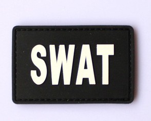 SWAT Police Flag PVC Velcro Patch - Click Image to Close