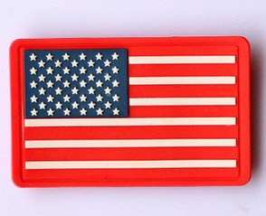 American Flag PVC Velcro USA Patch