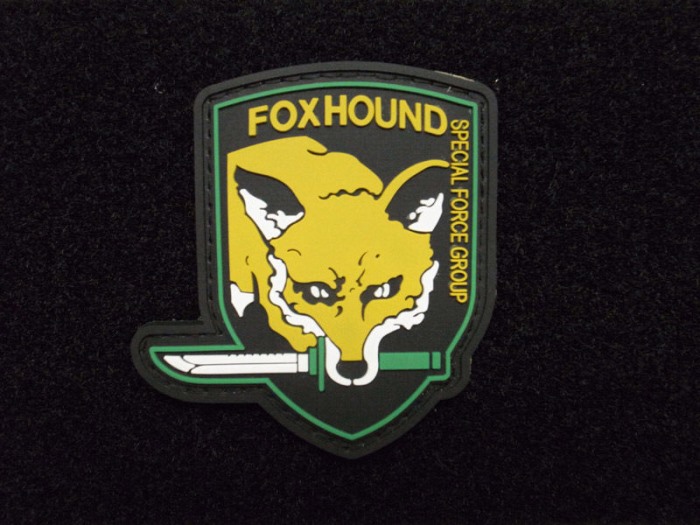 Fox Hound Special Force Group Tactical Pvc Rubber Velcro Patch - Click Image to Close