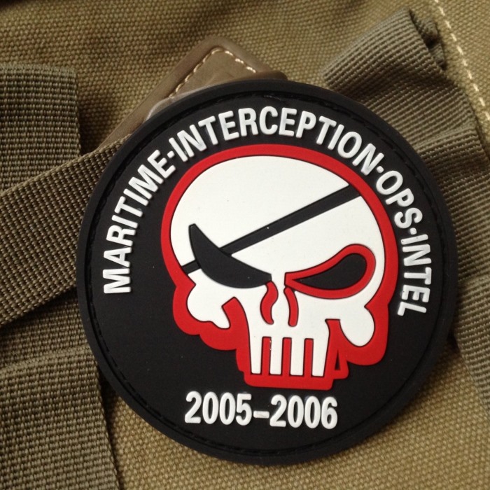 Maritime Interception Ops Intel Punisher Airsoft Velcro Patch