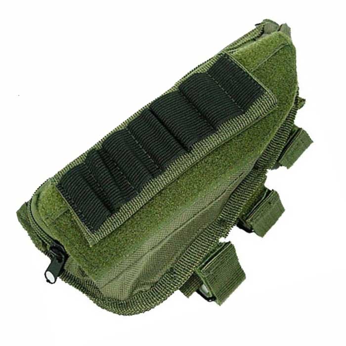 Airsoft Tactical Molle Kit Rifle Stock Ammo Pouch Holsters Bag OD - Click Image to Close