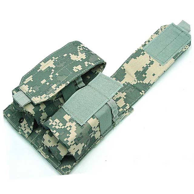 Double Pistol Mag Pouch Pistol Mag Magazine 2 Pocket Molle Pouch ACU